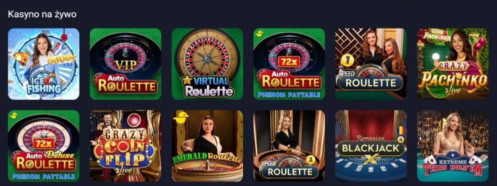 Kategoria Kasyno na żywo w Vox Casino: ruletki, Crazy Pachinko, blackjack i Texas Hold’em Kategoria Kasyno na żywo w Vox Casino: ruletki, Crazy Pachinko, blackjack i Texas Hold’em